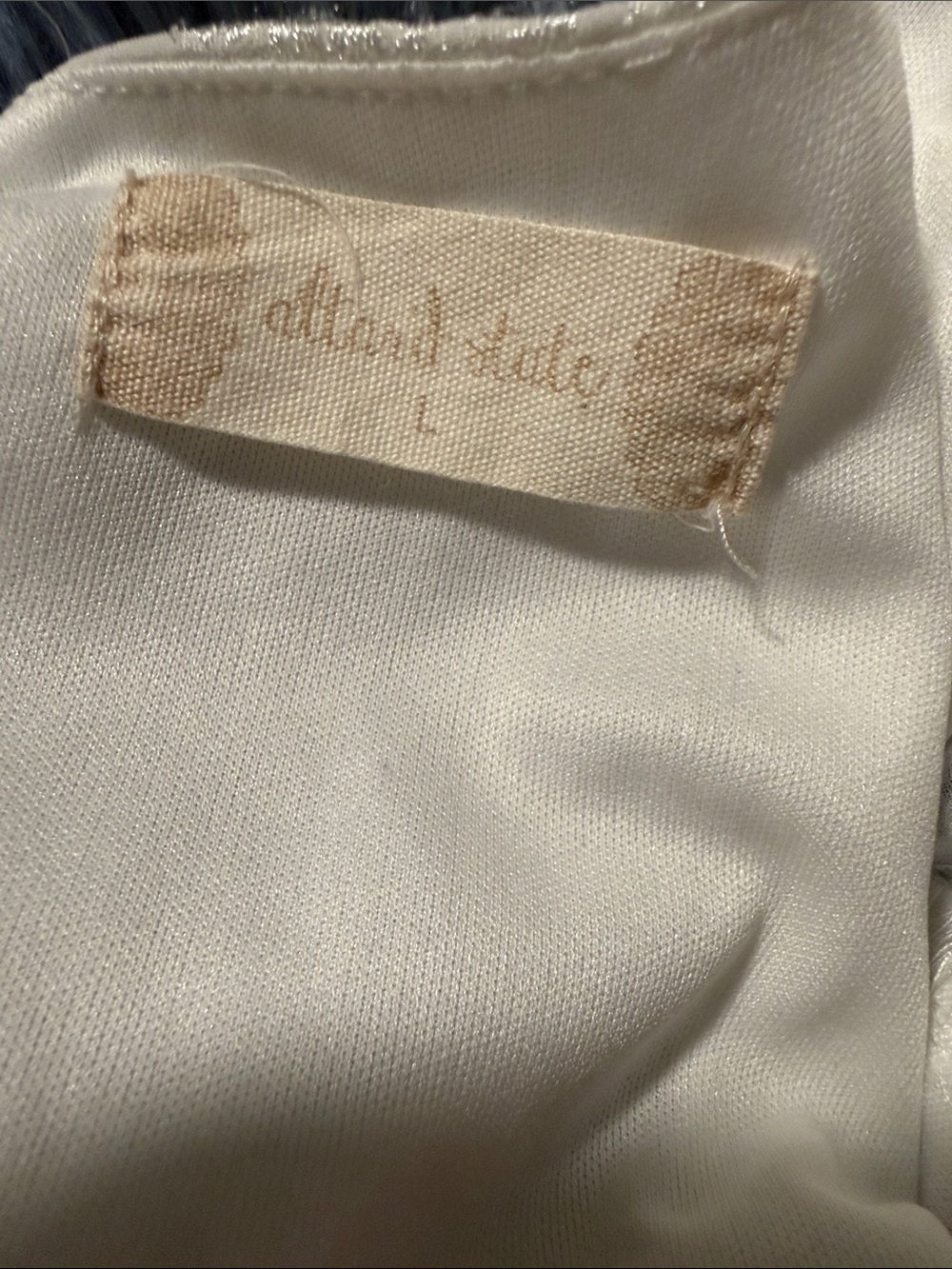 Altar’d State Ivory Satin romper - Delicate Finish - Picture 2 of 6